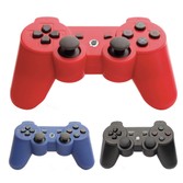 Controle PS2 DAZZ (Preto/Vermelho/Azul)